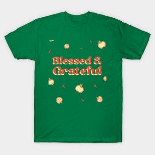 Happy Thanksgiving Blessed and Grateful T-Shirt